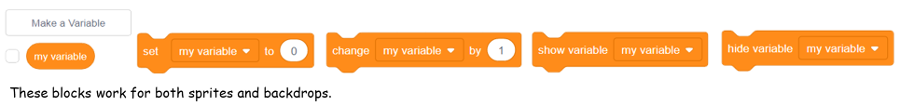 Scratch Programming Variables Block Examples