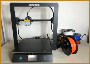 3D Printing for Beginners image of an Anycubic Mega X printer
